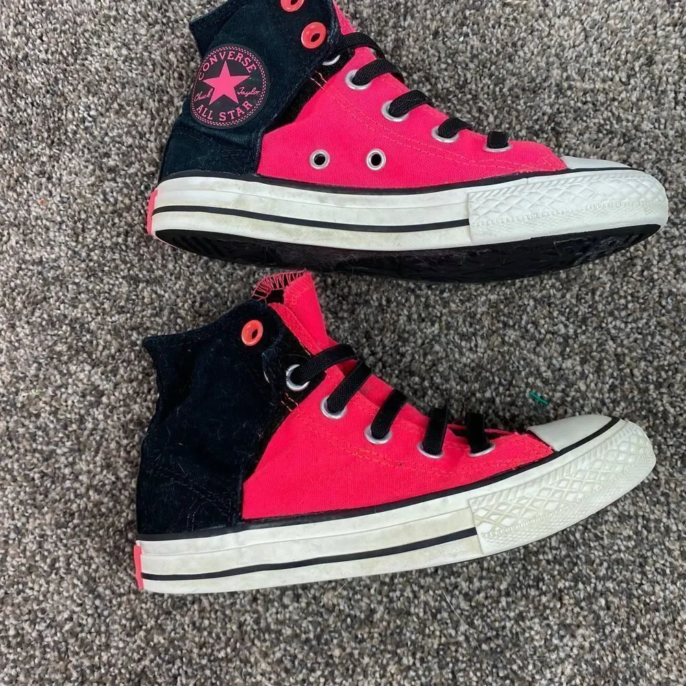 Converse All Star High Top Hot Pink Girls 13